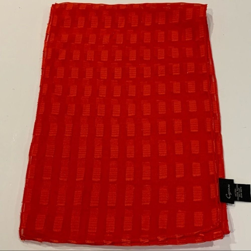 Cejon Beautiful Red Polyester Scarf